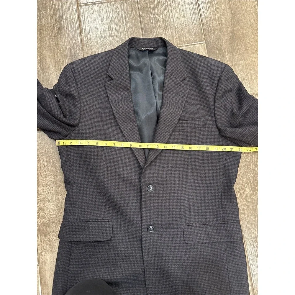 JOS A BANK mens multicolor HOUNDSTOOTH 100%‎ WOOL sport coat jacket blazer 42 R